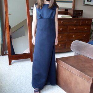 Girl's Sapphire/Navy Blue Formal gown